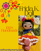 Frida K. Crochet Doll