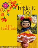 Frida K. Crochet Doll