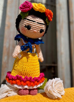 Frida K. Crochet Doll