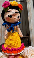 Frida K. Crochet Doll