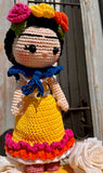 Frida K. Crochet Doll