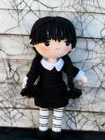 Crochet Wednesday Inspired Doll
