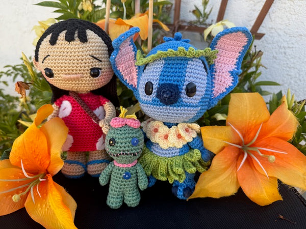 Crochet Inspired 🌺 Lilo & Stitch🌺