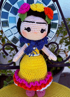 Frida K. Crochet Doll
