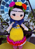 Frida K. Crochet Doll