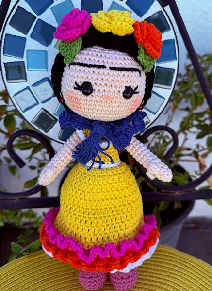 Frida K. Crochet Doll