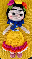 Frida K. Crochet Doll