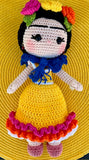 Frida K. Crochet Doll