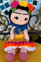 Frida K. Crochet Doll