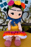 Frida K. Crochet Doll
